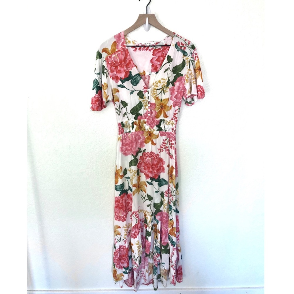 ATL ABEL THE LABEL by Anthropologie Osaka Floral Maxi Dress